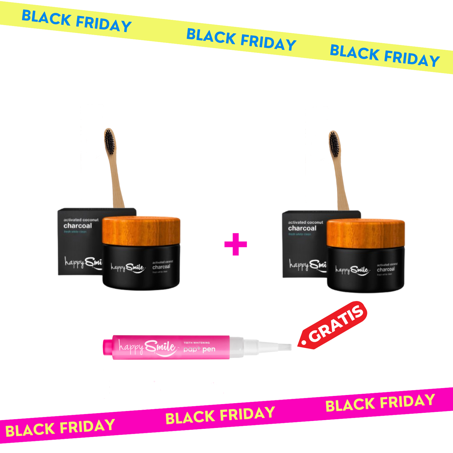 Купи Eден, Добиваш Два - Happy Smile Активен Јаглен